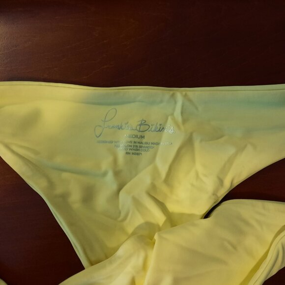 Frankie's Bikinis Malia Top Charlie Bottom Rare Pineapple Colour Like New Mint - Picture 6 of 9